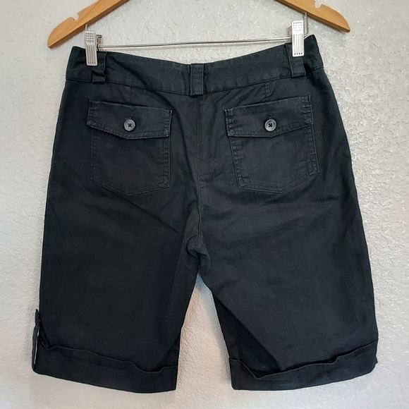 🔴3/$20 Carole Little Black Bermuda Shorts Size 6 - Picture 7 of 9